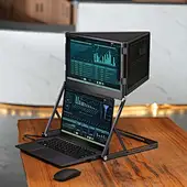foldable triple laptop display extender